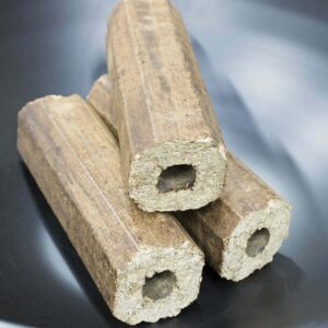 easylog briquettes stacked