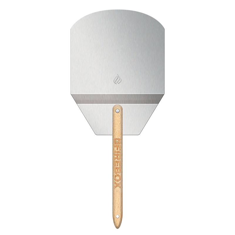 metal Pizza peel with wooden handle