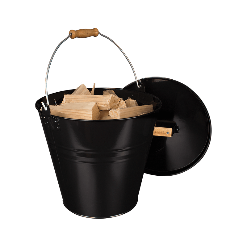 bucket for kindling or fire ash